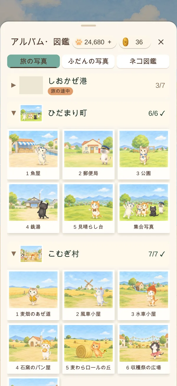 アルバム（旅の写真）