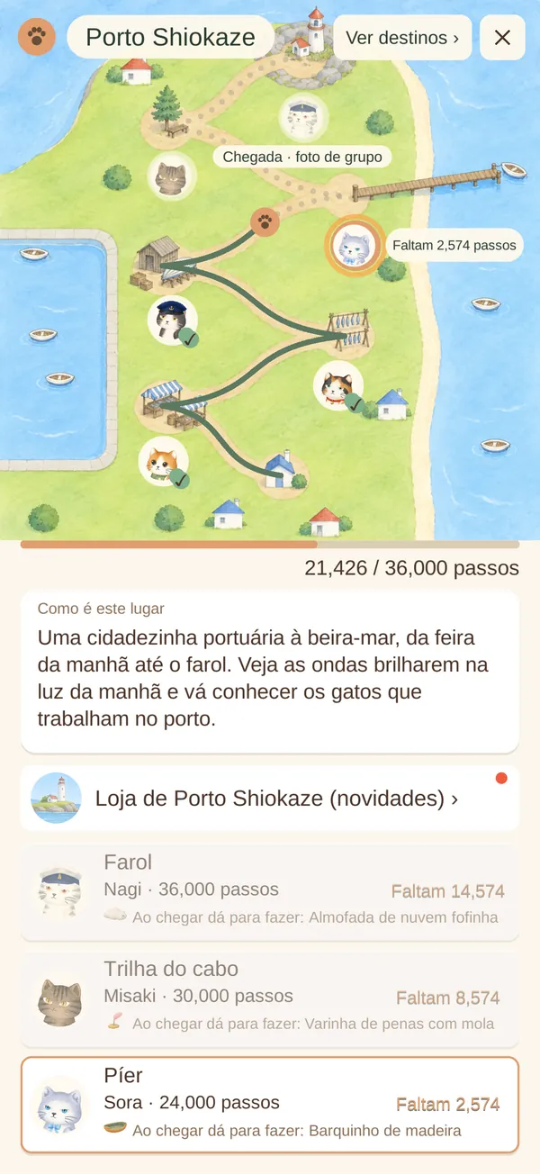 Mapa do Porto Shiokaze