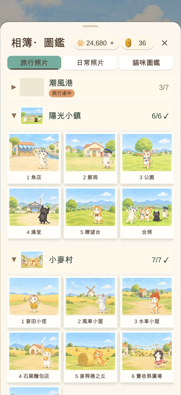 相簿（旅行照片）